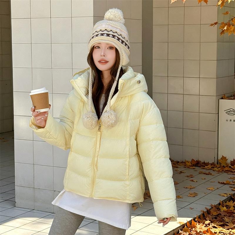Women's fashion hooded down cotton clothes casual warm puff cotton coat winter new