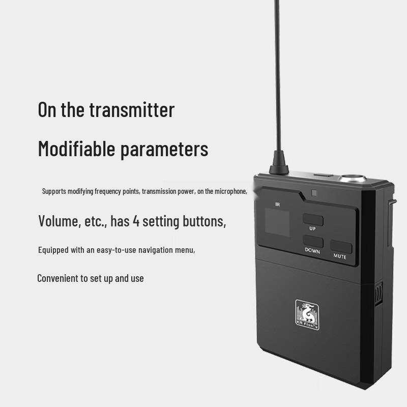 KRFIONTU Wireless Lapel Microphone for Conference Audio System (CN version)
