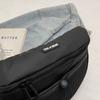Black Waterproof PU Chest Bag Outdoor Cycling Bag Men Women Crossbody Mobile Phone Bag