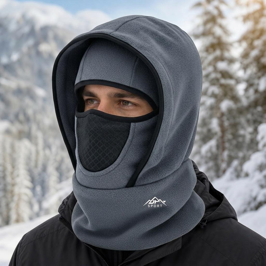 Unisex Snow Mountain Sports Soft Balaclava - Autumn/Winter Run Windproof Thermal Full-Face Mask -  Face and Neck Protection Cold-Weather Hat