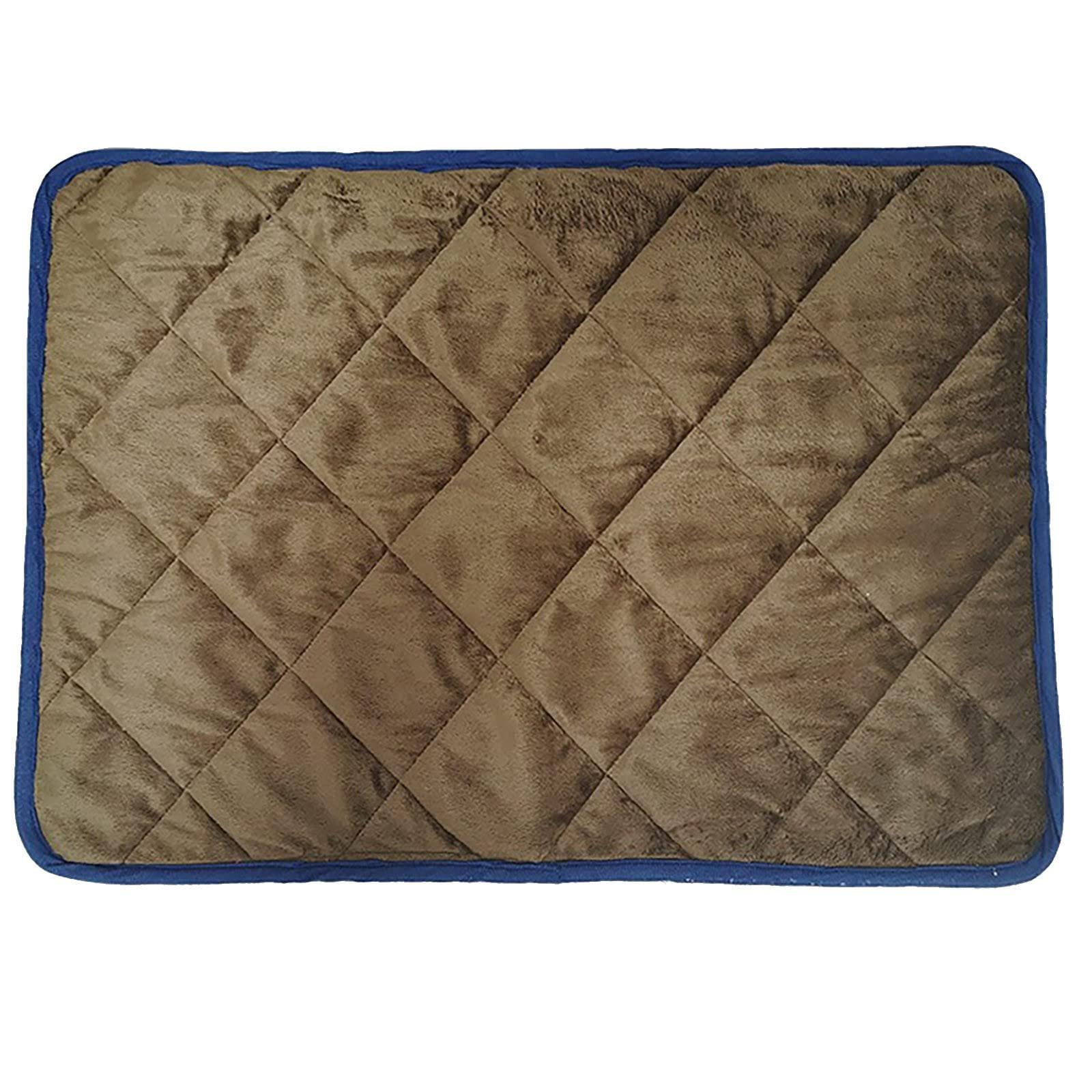 

Warm Pad For Dog Anti-Skid Soft Heat Storage Heating Blanket One Size кофейный