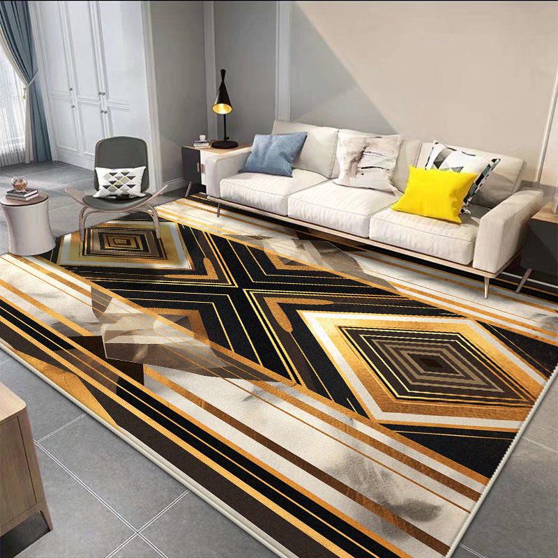 Easy Clean Light Luxury Rugs Living Room Decoration Washable Bedroom Cloakroom Non-slip Floor Mats Hotel Lobby Sofa Area Carpets
