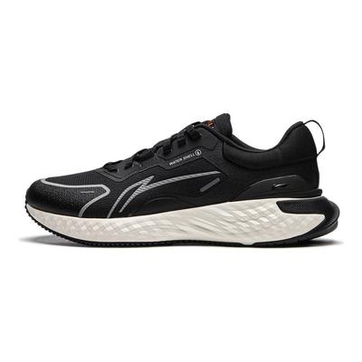 Li Ning Protective Cloud Comfortable Fashion Shock Absorbing Non-Slip Rebound Low-Top Casual Running Shoes Men Sneaker Black White AGLU251-4