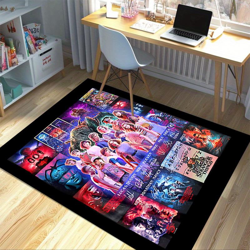 1pc Stranger Things Nightmares Carpet for Playroom Bedroom Living Room Sofa Home Decor,kids Game Area Rug Non-slip Floor Mat Y826113
