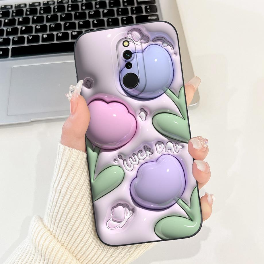 Cool Soft Silicone Case For Xiaomi Redmi 8 8a Phone Case Shockproof Back Cover For Redmi8 Redmi8a Rabbit Panda Cartoon Fundas