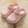 Women's Pink Eva Closed-Toe Non-Slip Beach Sandals - Odor-Free Summer Outdoor Slippers