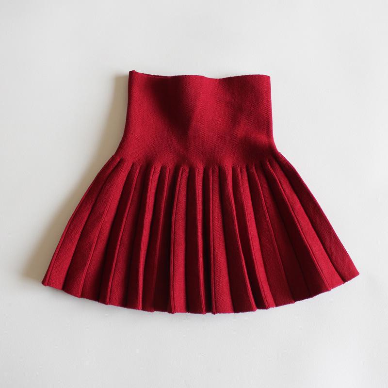 Girls' Midi Skirts: Princess Pleated Puffy Dresses for Kids