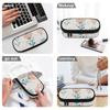 Pen Case Smooth Zipper High Capacity 300D Polyester with Pen Slot Board Mesh Pocket and Large Storage Section for Boys Girls