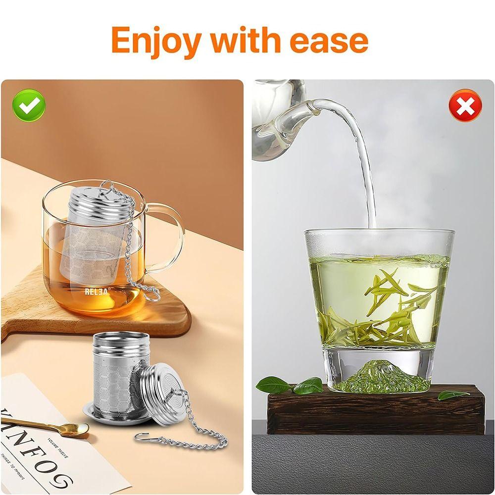 304 Stainless Steel Tea Strainers Extra Fine Mesh Tea Steeper Tea Diffuser Filter Great Gifts