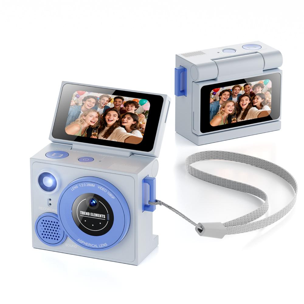 G13 HD Thumb Camera, Dual Lens, Flip Screen, Photo and Video Recording, Retro Selfie Camera, Student Camera, Include 32GB Memory Card+card Reader