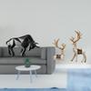 Modern Resin Bull And Reindeer Statue Ornament Abstract Figurine Collectible for Entryway Tabletop