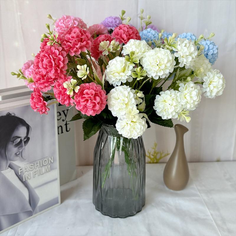 Faux Flower Basket With Prosperity Theme For Event Wedding And Home Decor