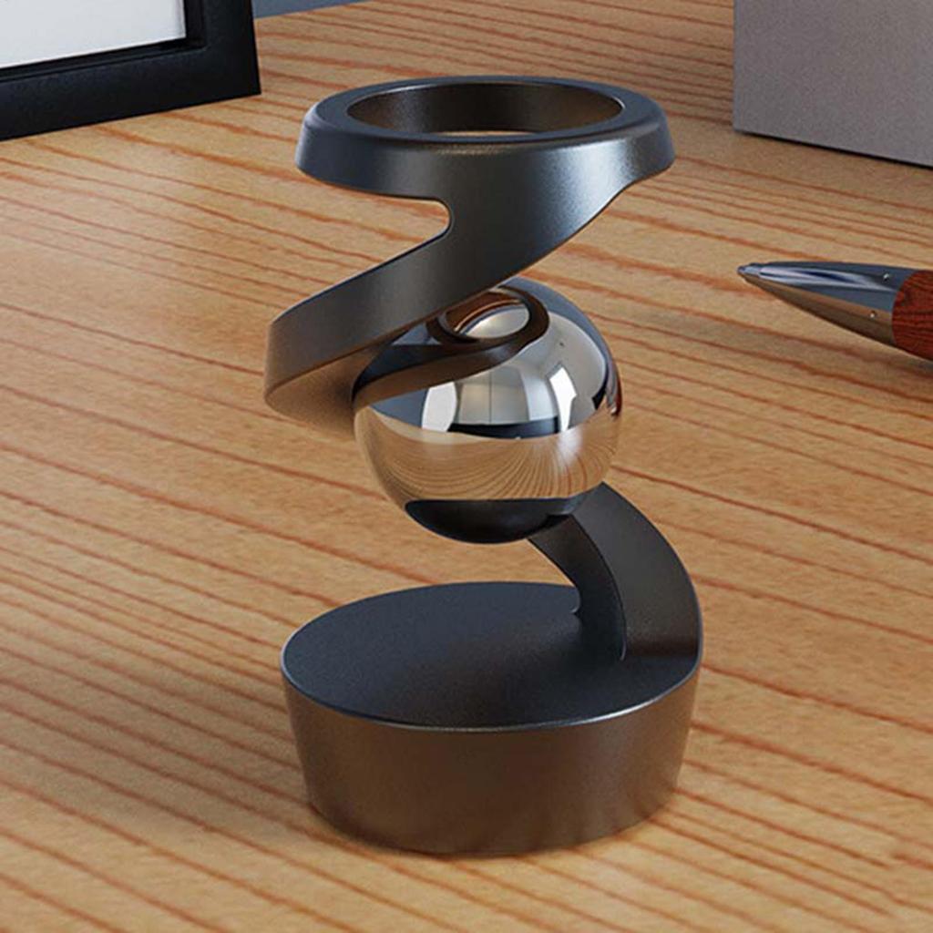 Rotating Desktop Suspended Gyroscope Gravity-Defying Sphere Stress Relief KineticSculpture For Home Desk Table Decoration