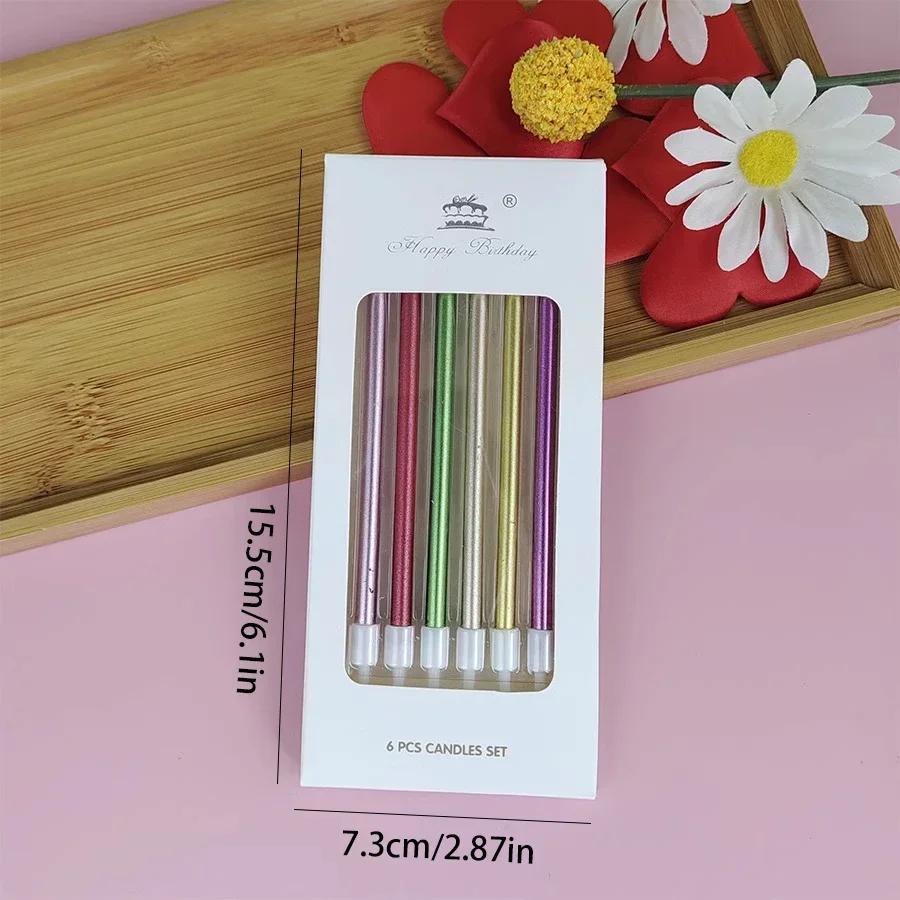 Birthday Candle Cake Baking Decoration Curve Rotating Curved Candle Romantic Party Colored Candle Multiple Style Choices