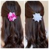 Cloth Rose Flower Hairpin Bohemian Style Girl Rose Hair Clip Sweet Flower Hair Clip  Bridal