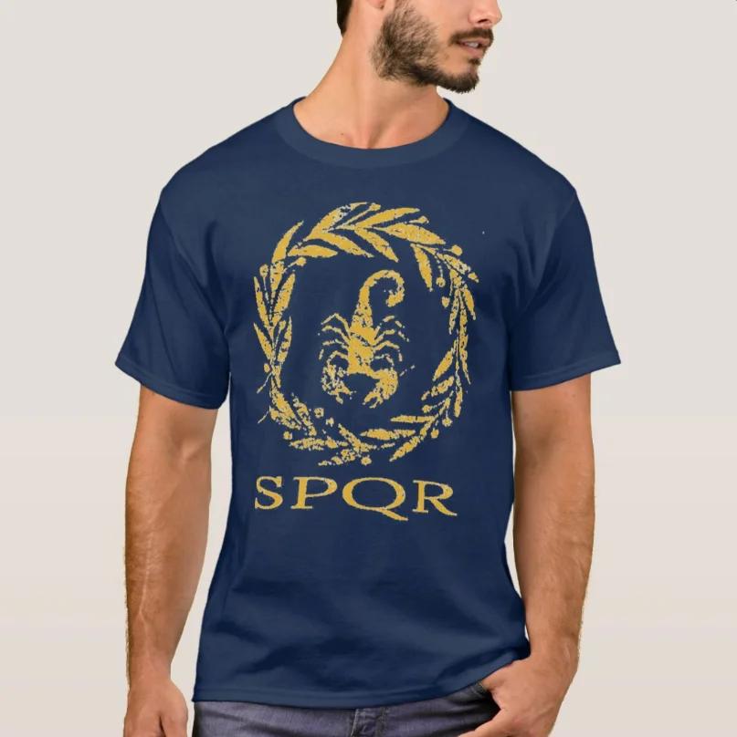 Roman Legion SPQR Praetorian Guard TShirt 100 Cotton ONeck Summer Short Sleeve Casual Mens Tshirt Size S3XL