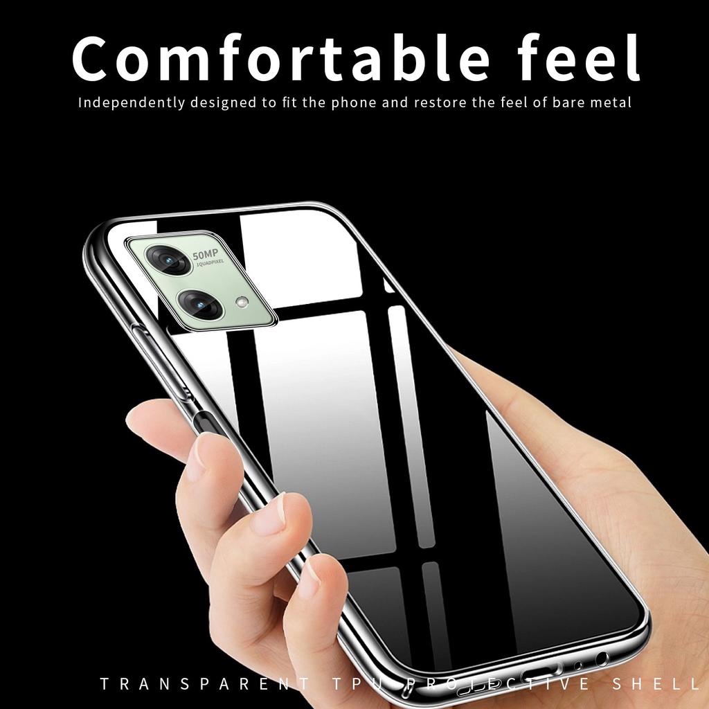 MOFI For Motorola Moto G84 5G Case Transparent Phone Cover TPU Phone Protector