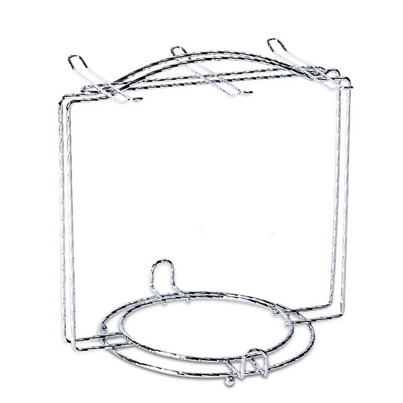 Chrome-Plated Wrought Iron Hanging Coffee Cup Holder - Nail-Free Kitchen Storage Solution