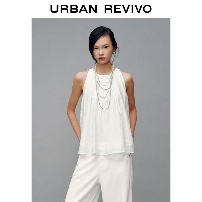 UR 2026 Spring Women's Casual Loose Round Neck Blouse