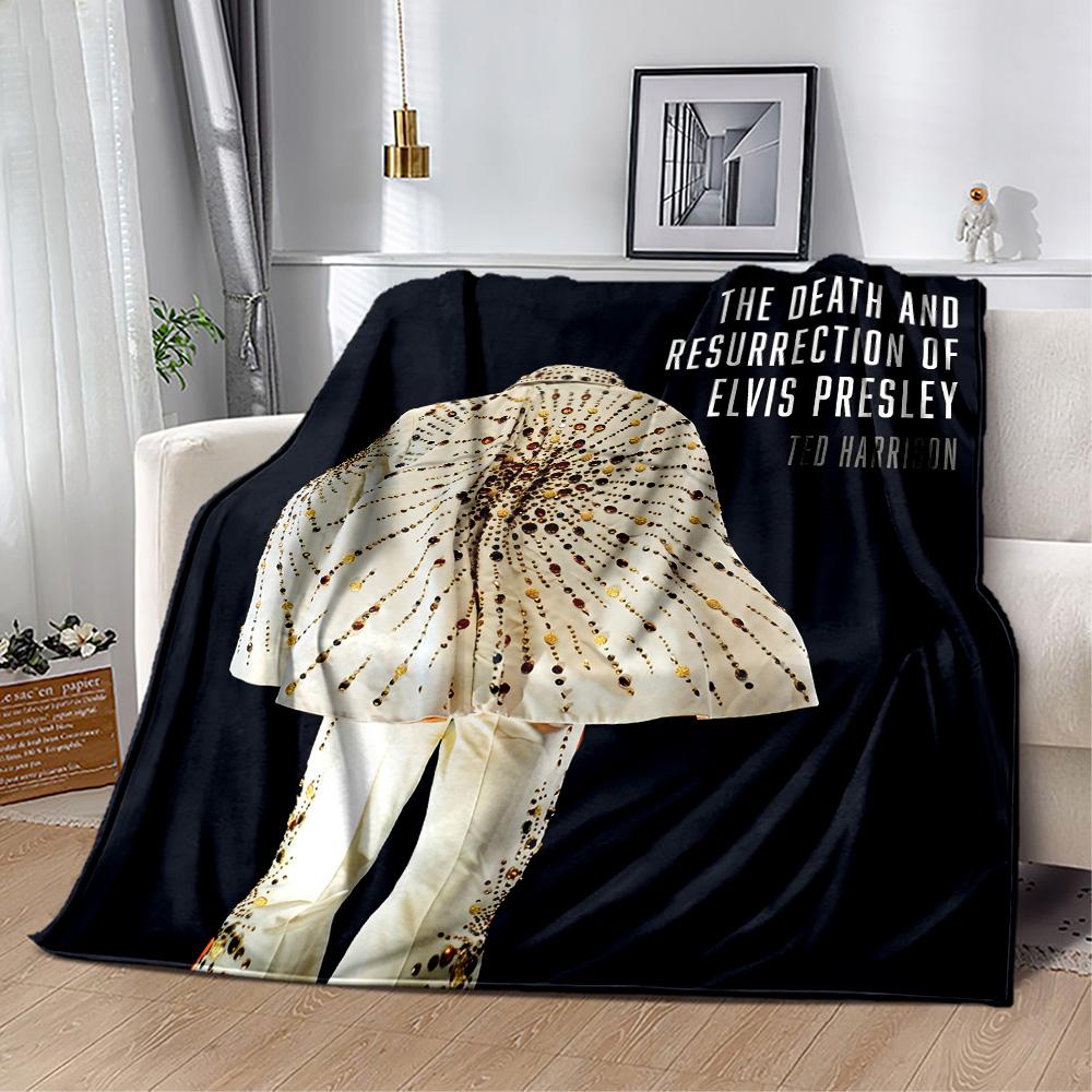 Elvis Presley Legend Blanket Warmthful Decor Perfect for Couch Office Chair Bedding All-Season Use Modern Style Gift for Travel Home Birthdays