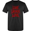 Live Laugh Death Metal Parody Shirt Funny Ironic Slogan Graphic Tee for Men Women Rock Lover