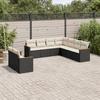 VidaXL Garden Lounge Set with Cushions 9 Pcs, Patio Sofas, Patio Furniture Set, Outdoor Furniture, Black 3226098