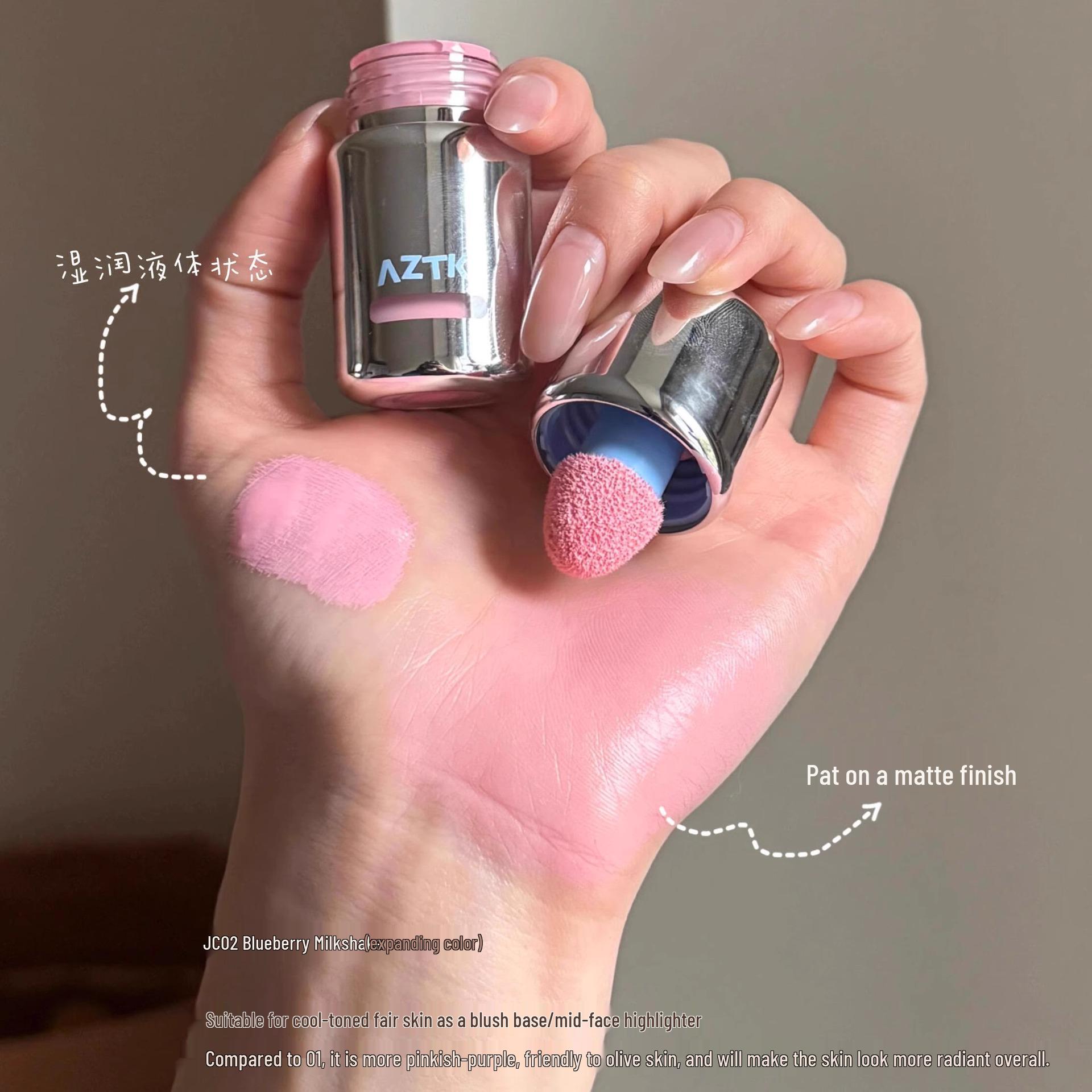 

AZTK Жидкие матовые румяна и бронзер для контуринга и хайлайтинга в синих и фиолетовых оттенках