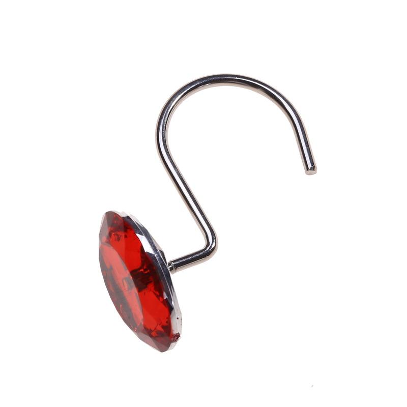 

12 шт./набор Металлические кольца для штор для душа Круглые декоративные крючки для штор Спальня Гостиная S-образные кольца для подвешивания штор