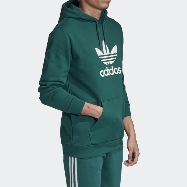 adidas originals hooded Drawstring Pullover Green Men's EJ9681