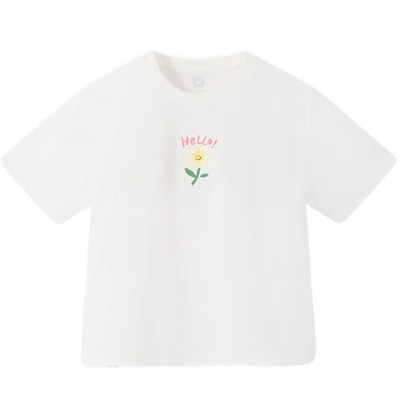MQD Girls' Cooling Cartoon Floral Short Sleeve T-Shirt