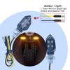 Upgrades Bright LED Motorcycle Indicator Lights 12V Universal Fit Weatherproof ABS Housing for Cruiser Sports Bikes