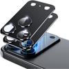 1-2PCS HD Clear 3D Metal Lens Protect Film For IPhone17 Pro Max Anti-Scratch Aluminum Alloy Full Coverage Camera Cap Accessories