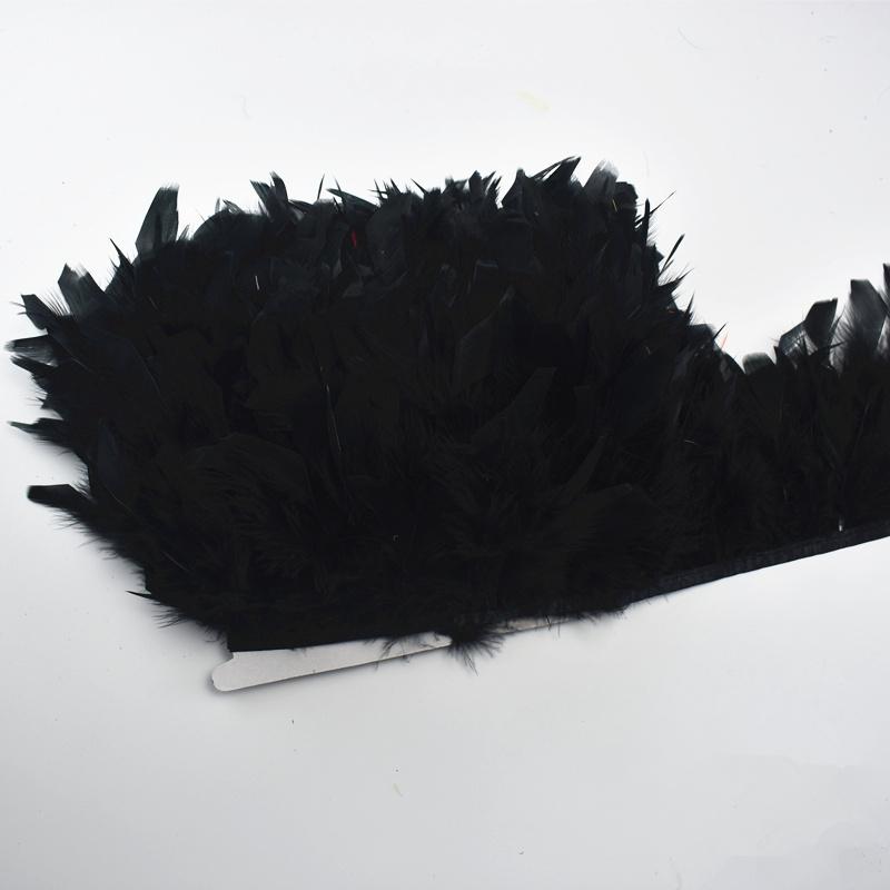 10Meters Fluffy Turkey Feathers Trim Fringe Ribbon Marabou Feather On Tape Fringes Sewing Trimmings DIY Clothes Dress Decoration
