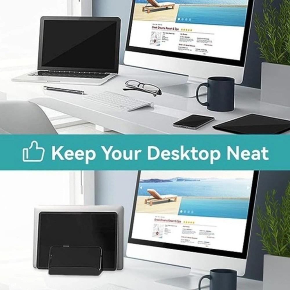 Scalable Width Laptop Stand Adjustable Vertical Stand Storage Rack Adjustable Stand  Office Desk