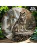 Vintage Wolf Metal Wall Art Sign Home Decor