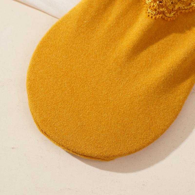 Women's Autumn and Winter Thickened Velvet Lace Mid-tube Floor Socks Loose-fitting Sleeping Socks Snow Socks