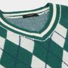 Kangol Women S Argyle Knit veSt 1877 Green