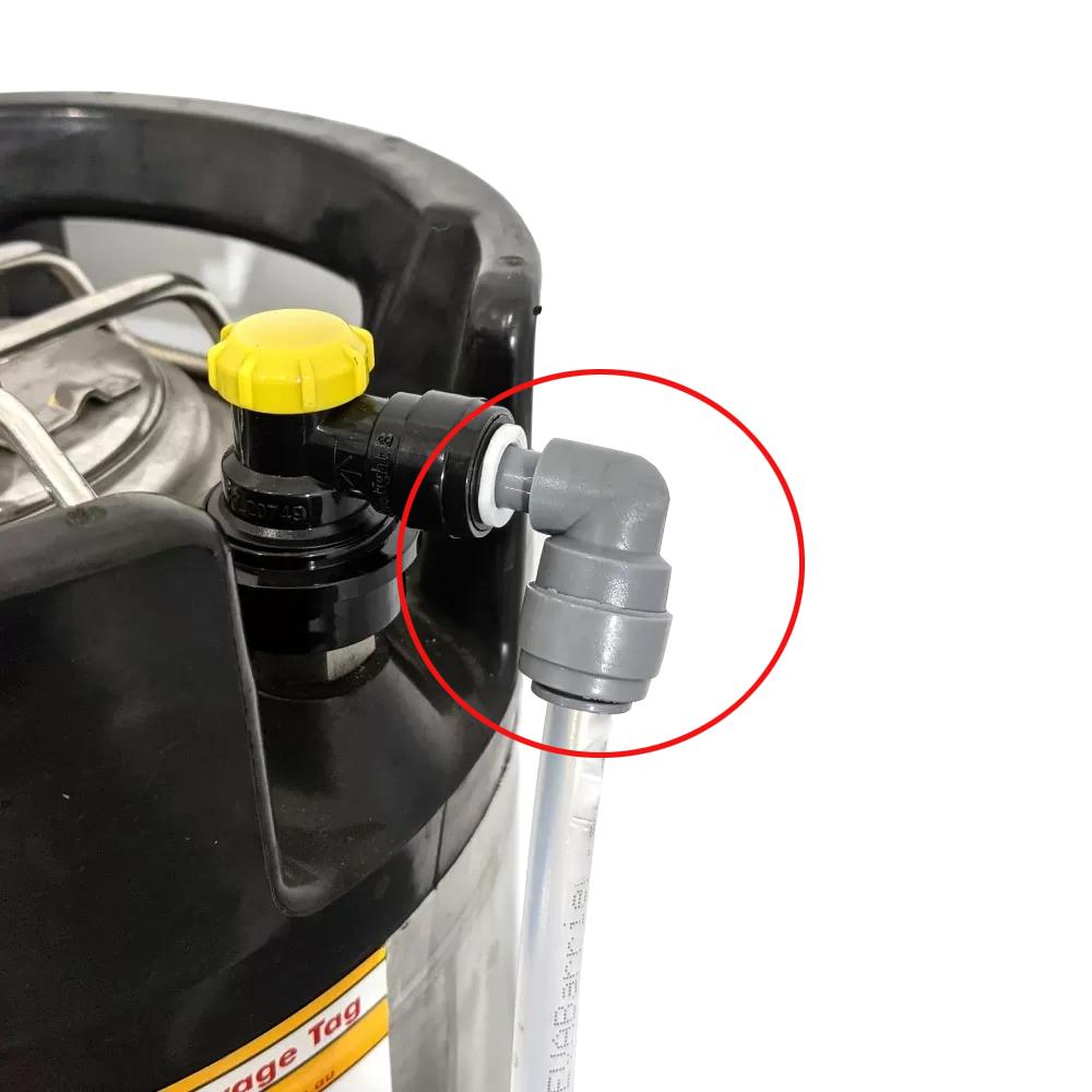 Kegland Barware Duotight/monotight 6.35/8/9.5mm Elbow Plastic Connector Beer Brewing Accessories Homebrew