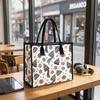 Winter Pattern Tote Bag Fashion Casual Large Capacity Handbag for Daily Use