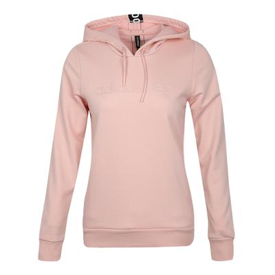 Moletom Esportivo com Capuz Estampa de Letras Manga Longa Suéter Feminino Suéter Rosa DU2371