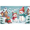 Winter Banner Winter Christmas Banner Snowman Banner Snowman Theme For Family Gathering Home Party Snow Day Party
