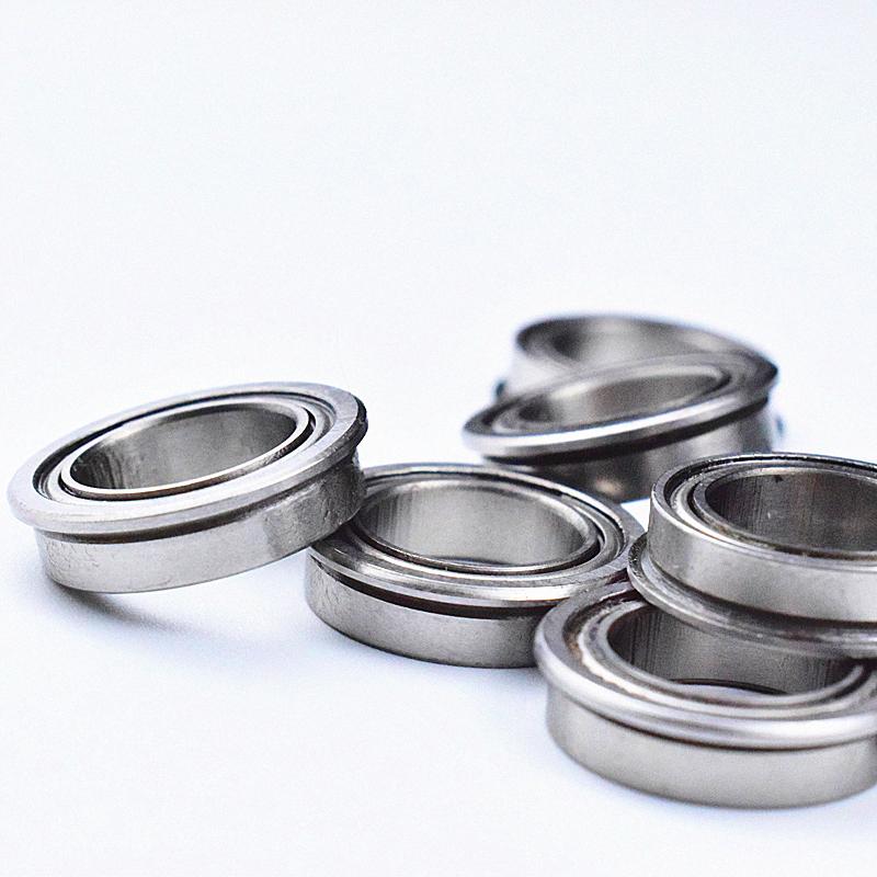 Flange Thin-section F6700ZZ  Chrome Steel Material Metal Sealed Bearings  10pcs 10*15(16.5)*4(mm)