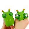 2Pcs Funny Eye Burst Squeezing Toy Green Eyes Caterpillar Pinch Toy Adult Children Fidget Toy Creative Stress Relief Toy