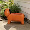 Funny Little Dog Flowerpot Green Potted Plants Vase Container Home Courtyard Garden Decoration Resin Handicrafts Ornament Gift