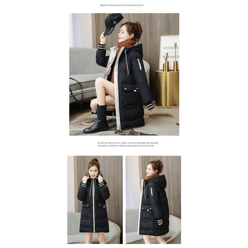 Women's Winter Mid To Long Loose Jacket Thick Cotton Jacket And Bread Jacket