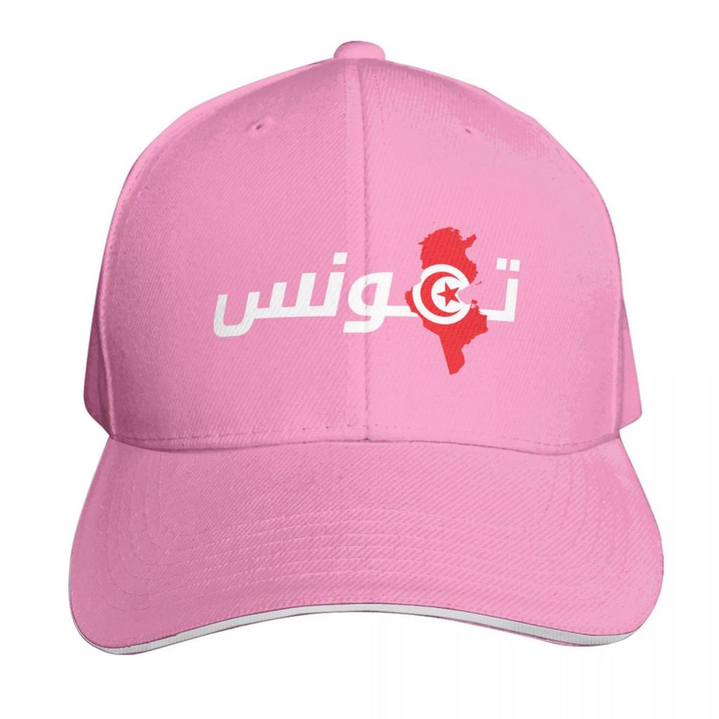 Tunisia Map Flag Arabic Name Baseball Cap Thermal Visor Sun Cap Hats On Offer Rugby Caps For Women Unisexs