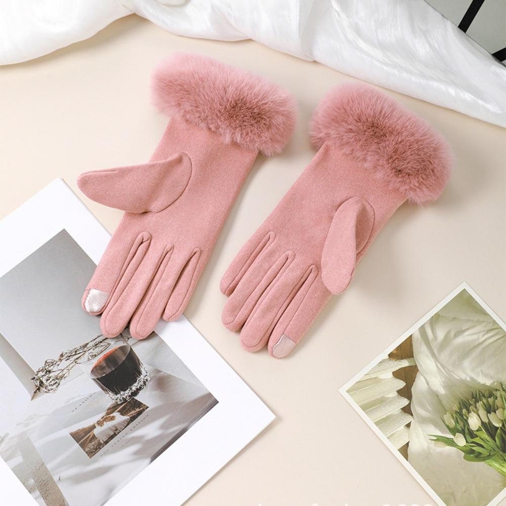 New Touchable Screen Winter Gloves Warm Full Finger Driving Mittens Full Finger Gloves Cycling Driving