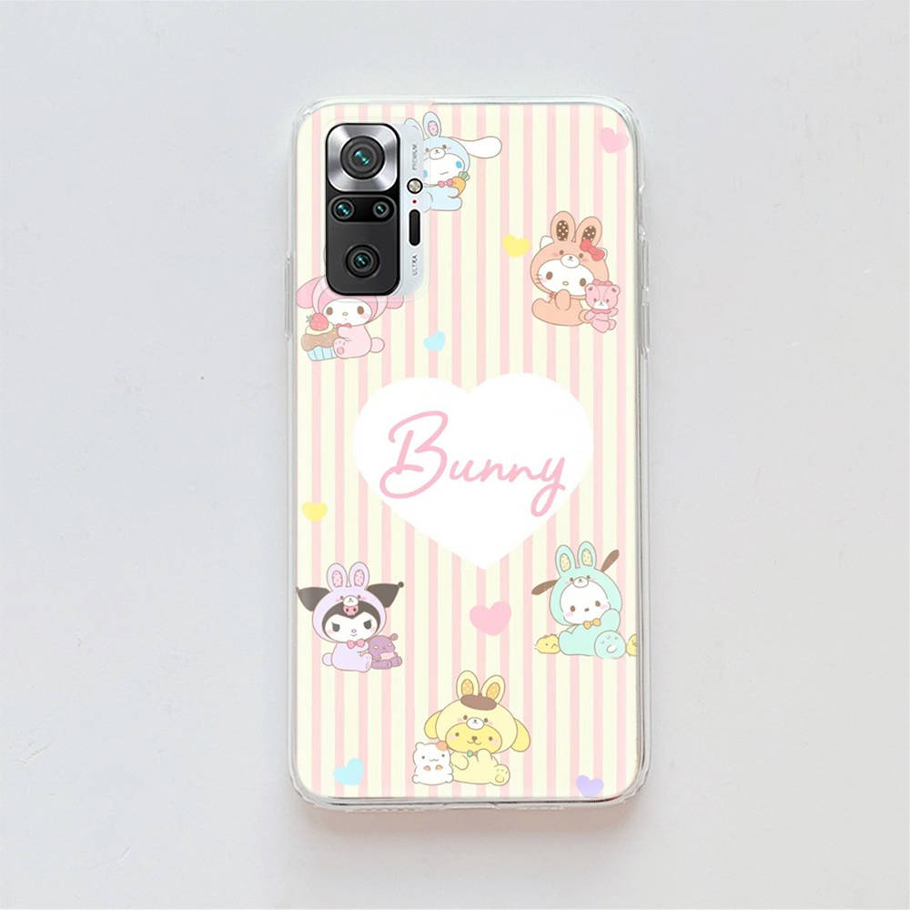 Transparent Case for Samsung A04 A14 A23 A34 A54 M23 M33 M52 M53 Realme Narzo 50 50I 50a Prime C35 C55 C30S 10 9 Pro H-32 Sanrio Characters