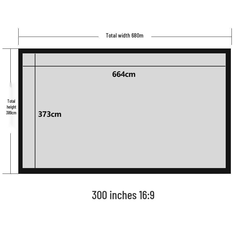 Pantalla de Proyección para Cine en Casa con Marco Fijo HD Anti-Luz