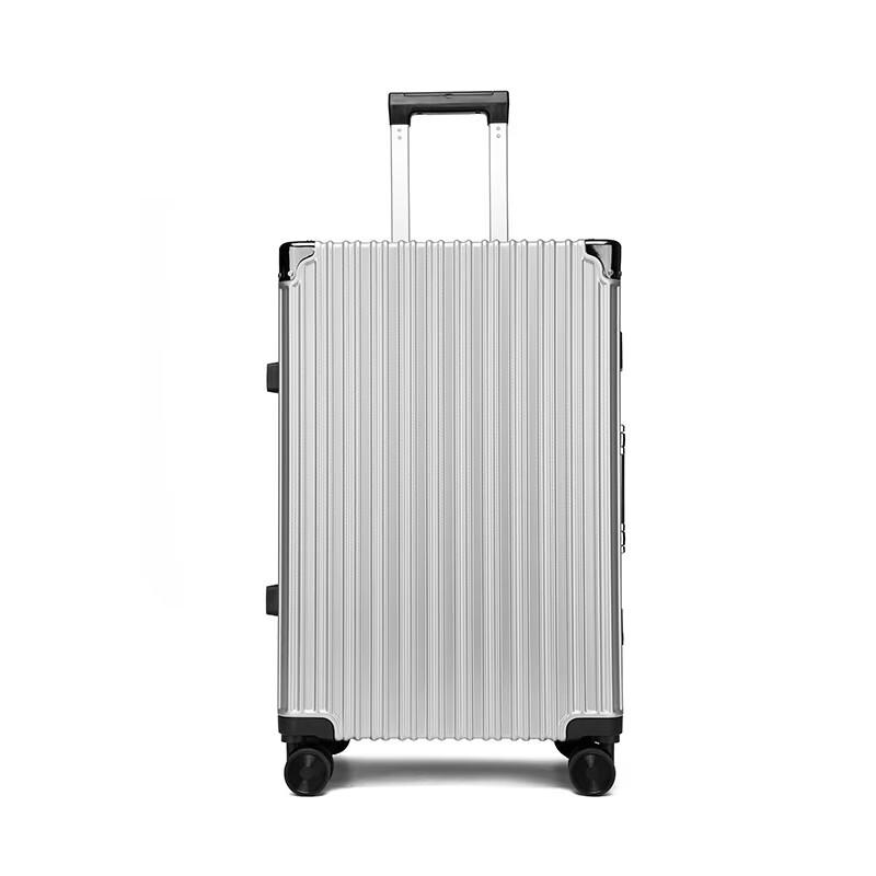 Hengyuanxiang HYX8045-20 Upgraded Striped Aluminum Frame Carry-On Suitcase
